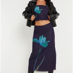 Motel Rocks Tube Top and Midi Skirt Set